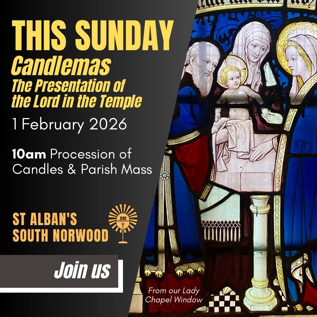 This Sunday – Candlemas – The Presentation Of The Lord In The Temple – 1 February 2026