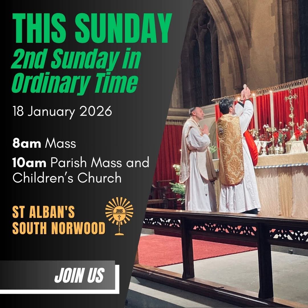 This Sunday – 2nd Sunday in Ordinary Time – 18 January 2026
