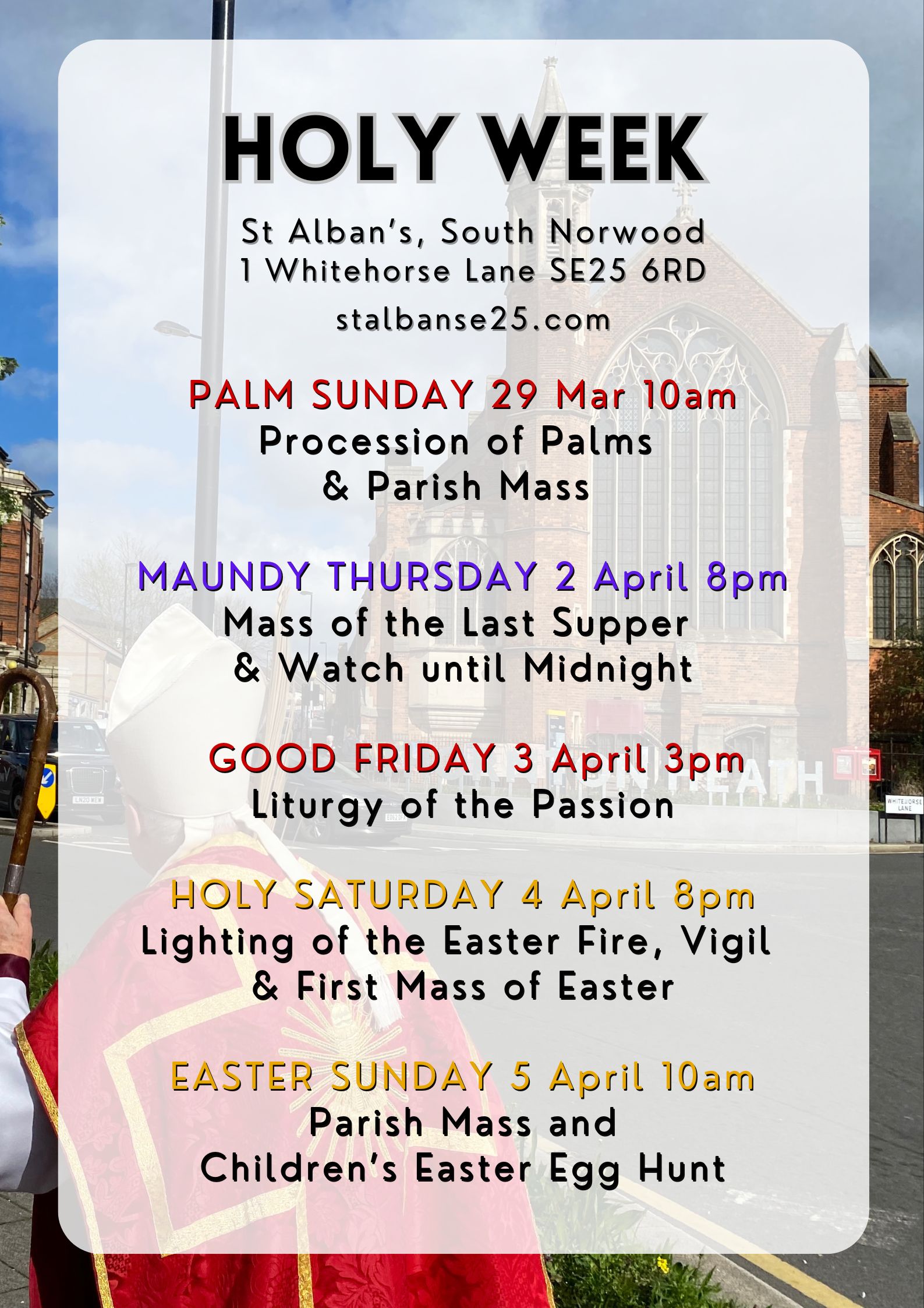 29th March 2026 – Palm Sunday