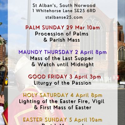 29th March 2026 – Palm Sunday