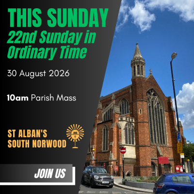 22 August 2026 – 22nd Sunday In Ordinary Time