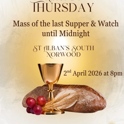 Maundy Thursday 2 April 2026 at 8pm